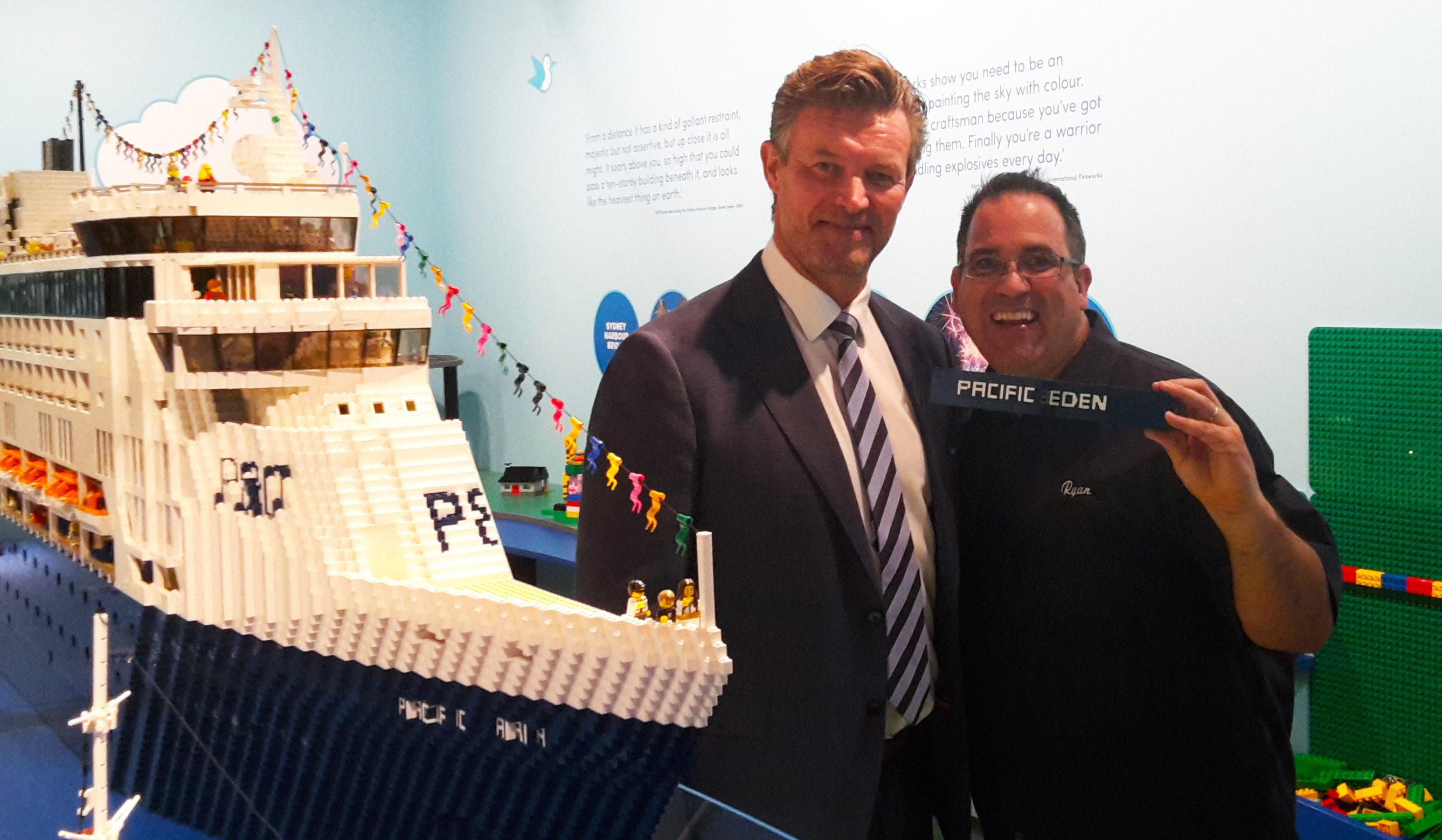 PO President Sture Myrmell and Lego Certified Professional Ryan McNaught