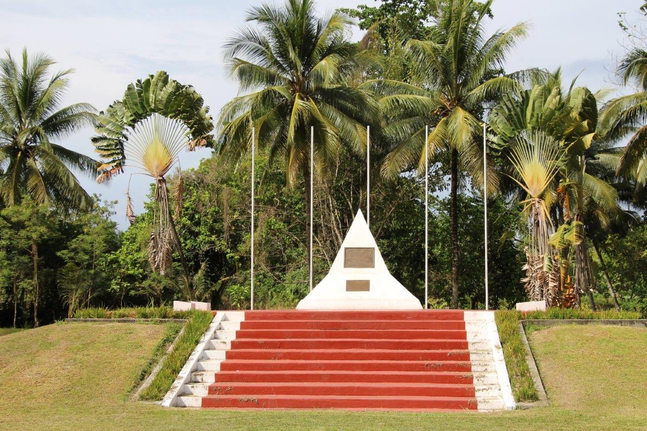 Cape Wom Memorial Park Site of the Surrender of the Japanese Imperial Forces during World War 2 in WeWak Papua New Guinea